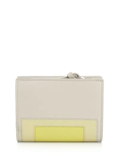 Loewe Compact Wallet Small Leather Goods White In Brown