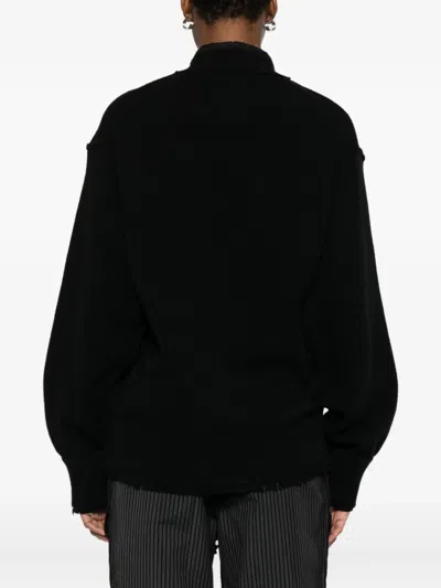 Federico Cina Corset Distressed Cardigan Clothing In Black