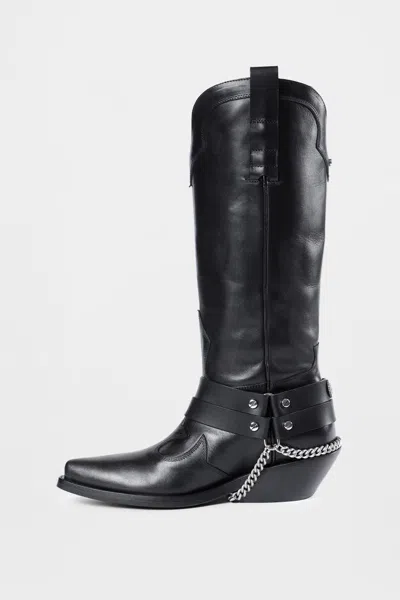 Ann Demeulemeester Finnbo Santiago Boots With Belts In Black