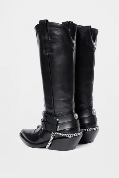 Ann Demeulemeester Finnbo Santiago Boots With Belts In Black
