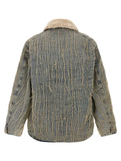 Diesel D-ivar-s Puffer Jackets Light Blue In Gray