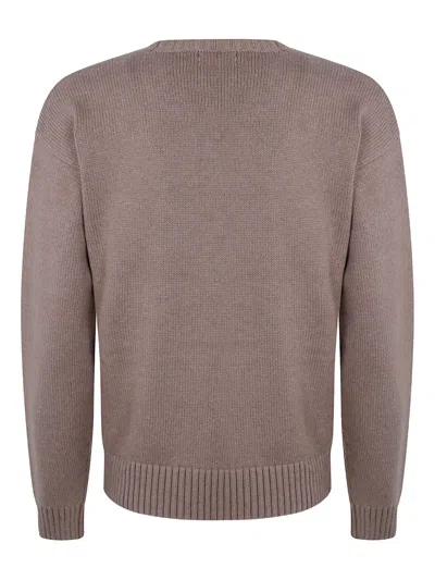 Ralph Lauren Knit Pullover Sweater In Brown