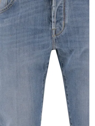 Jacob Cohen Scott Stretch Cotton Denim Jeans In Blue