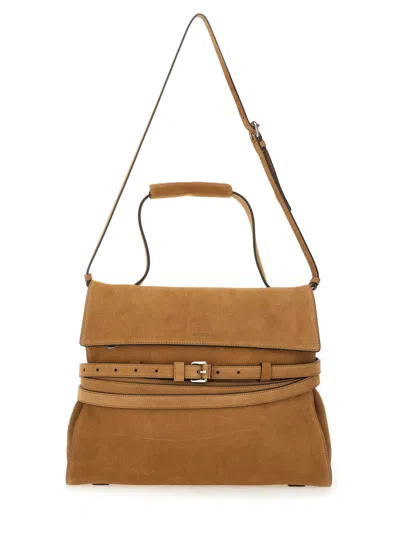 Moschino Couture Brown Handbag In Nude