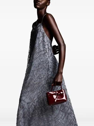 Emporio Armani Sequin-embellished Maxi Dress In Gray