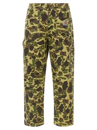 Carhartt Camo Duck Single Knee Pants In Green