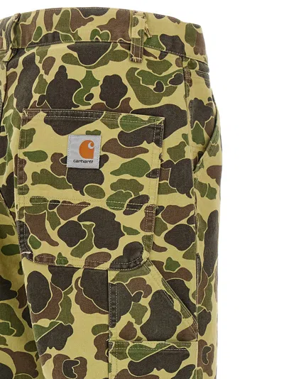 Carhartt Camo Duck Single Knee Pants In Green