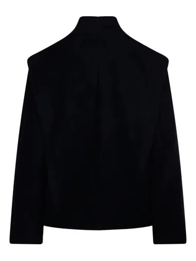 Isabel Marant Dyogo Padded Coat With Buttons In Blue