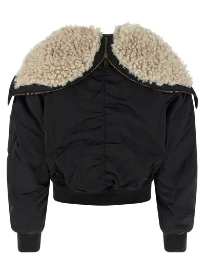 Isabel Marant Étoile Elisa Puffer Jackets Black In Black