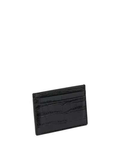 Tom Ford "exotic Line" Card Holder In Black