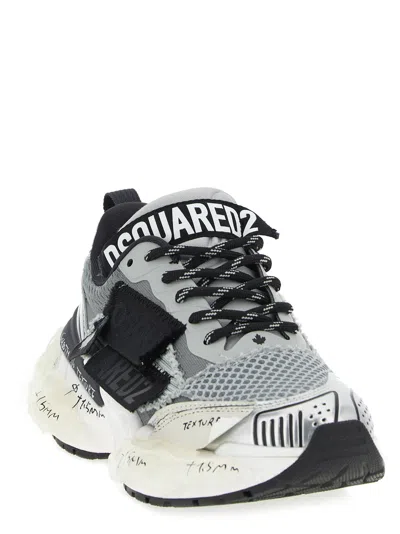 Dsquared2 Faster Sneakers Gray In White
