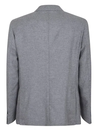 Eleventy Wool-cashmere Blend Blazer With Tailored Fit In Gray