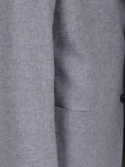 Eleventy Wool-cashmere Blend Blazer With Tailored Fit In Gray