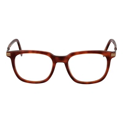 Ermenegildo Zegna Brown Unisex Optical Frames In Brown