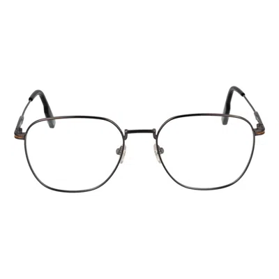 Ermenegildo Zegna Gray Men Optical Frames In Black