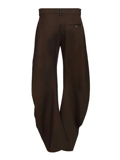Acne Studios Women Tailored Trousers In Brown
