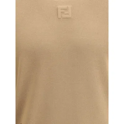 Fendi Wool Men's Sweater In Neutral