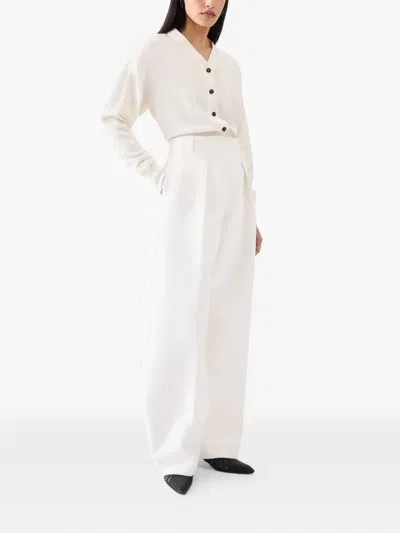 Jacquemus Le Cardigan Brode In White