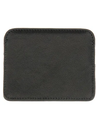 Vivienne Westwood Half Moon Card Holder Flat In Black