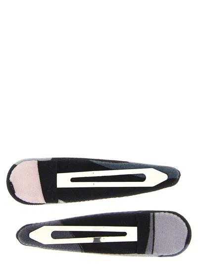 Pucci Marmo Hair Accessories Multicolor In Blue
