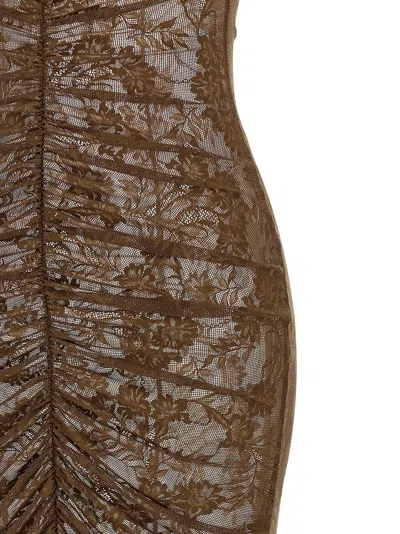 Norma Kamali Mermaid Dress In Brown