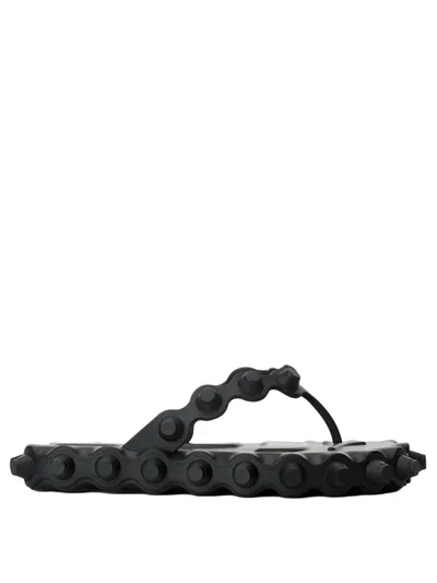 Alexander Wang Rapture Flip Flop Flat Shoes In Black