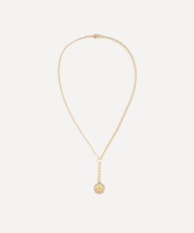 Foundrae 18ct Gold Internal Compass Small Mixed Belcher Extension Chain Necklace In Gold