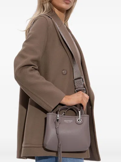 Emporio Armani Xs Shopping Simil Deer In Brown