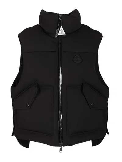 Moncler Genius Otis 4 Moncler Edward Enninful Ee72 Sleeveless Down Jacket In Black