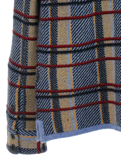 Guest In Residence Plaid Work Shirt Heather Blue Combo In Blue