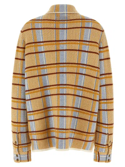 Guest In Residence Plaid Work Shirt And Blouse Yellow In Brown