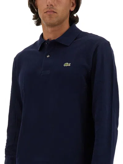 Lacoste Classic Fit Long-sleeved L.12.12 Polo Clothing In Blue