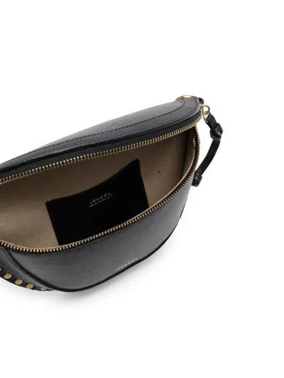 Isabel Marant Half-moon Shaped Leather Bag With Gold-tone Studs