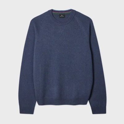 Ps By Paul Smith Indigo Merino Wool Sweater Purple In Blue
