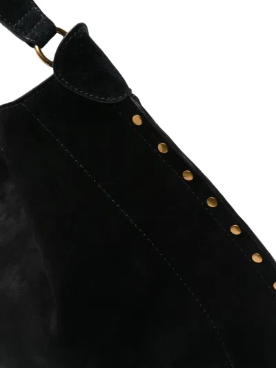 Isabel Marant Borsa Shopping Oskan In Pelle Scamosciata Nera Donna In Black