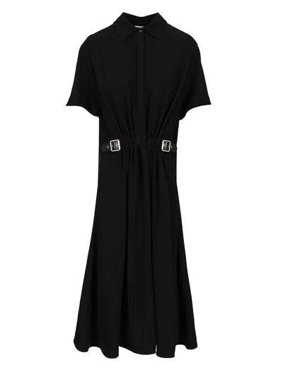 Loewe Stretch Viscose Dress Dresses Black In Black