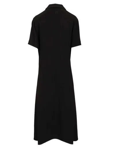 Loewe Stretch Viscose Dress Dresses Black In Black