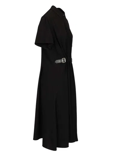 Loewe Stretch Viscose Dress Dresses Black In Black