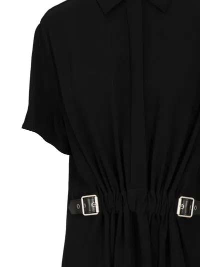 Loewe Stretch Viscose Dress Dresses Black In Black