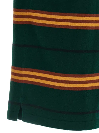 Guest In Residence Striped Rugby Sweater With Classic Collar And Luxurious Cashmere In Multi