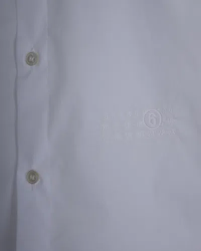 Mm6 Maison Margiela Camicia In Cotone White In White