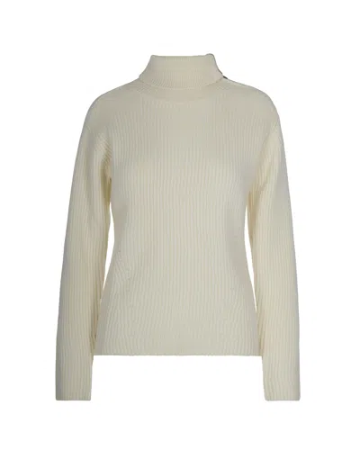 P.a.r.o.s.h Ribbed Turtleneck Sweater In Neutral