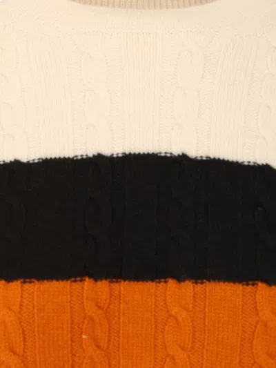 Loewe Textured Wool Sweater Knitwear Multicolor In Neutral