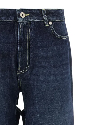 Jean Paul Gaultier Denim Trousers With Belt Loops In Blue