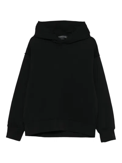 Federico Cina Tortellino Recipe Cotton Hoodie Clothing In Black