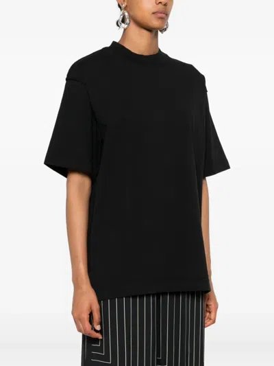 Federico Cina Tortellino Recipe Cotton T-shirt Clothing In Black
