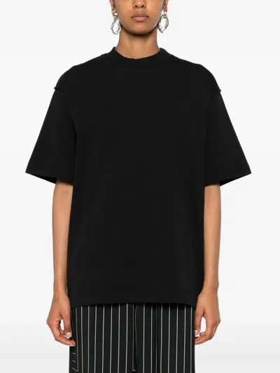 Federico Cina Tortellino Recipe Cotton T-shirt Clothing In Black