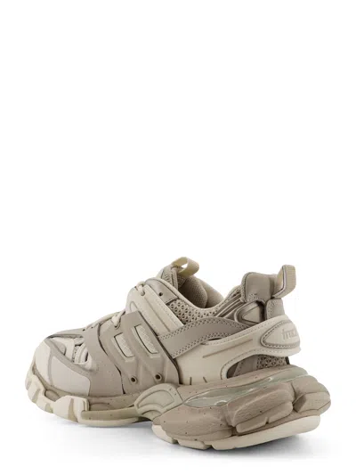 Balenciaga Women Track Recycled Mesh And Nylon Sneakers In Neutral