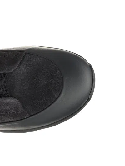 Ermenegildo Zegna Triple Stitch Monte Low Top Sneaker Sneakers Black In Black