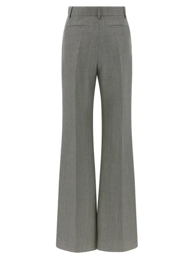 Valentino Blackwhite Houndstooth Pants In Gray